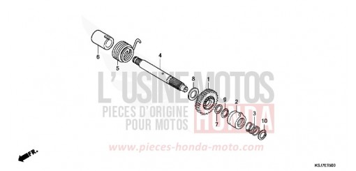 KICK STARTER SPINDLE CRF100FC de 2012